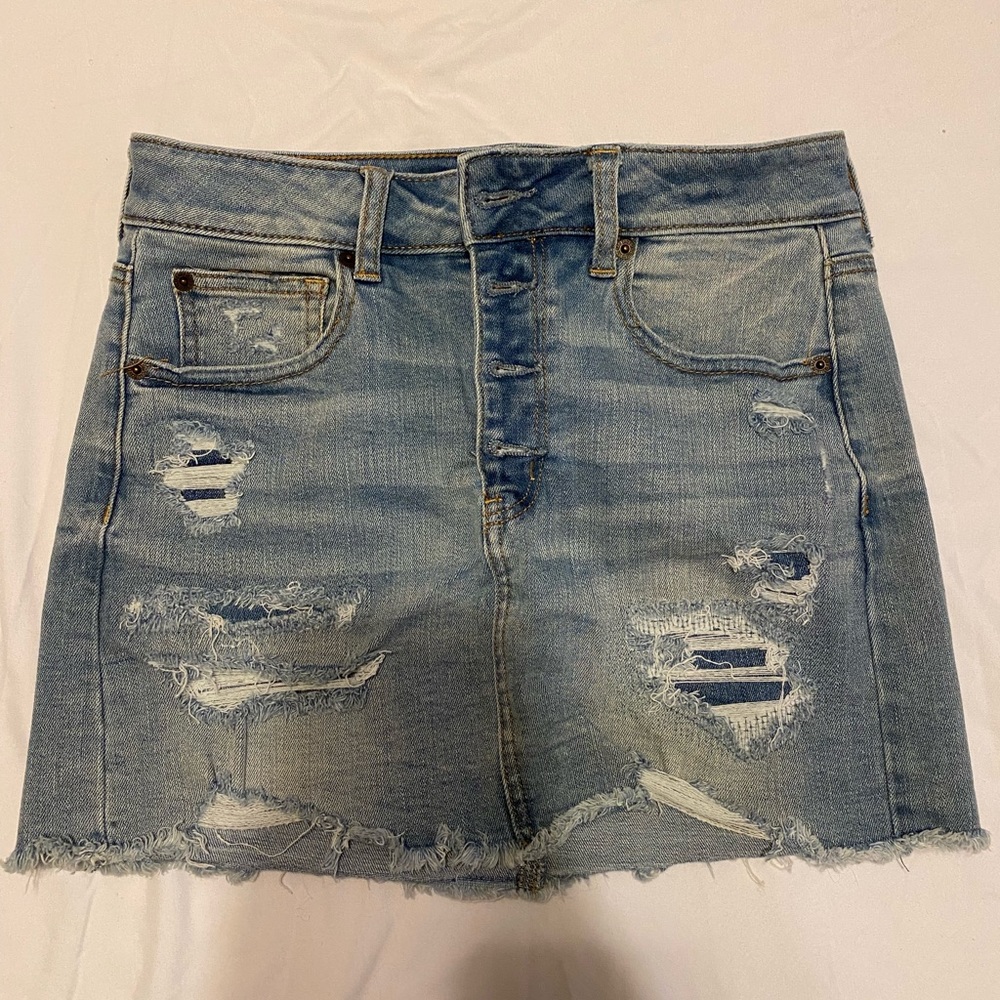 American eagle denim skirt